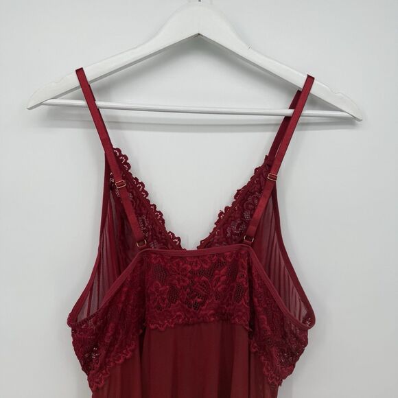 Unbranded Red Sheer Lace Lingerie Babydoll Dress Size 2X - Picture 6 of 10